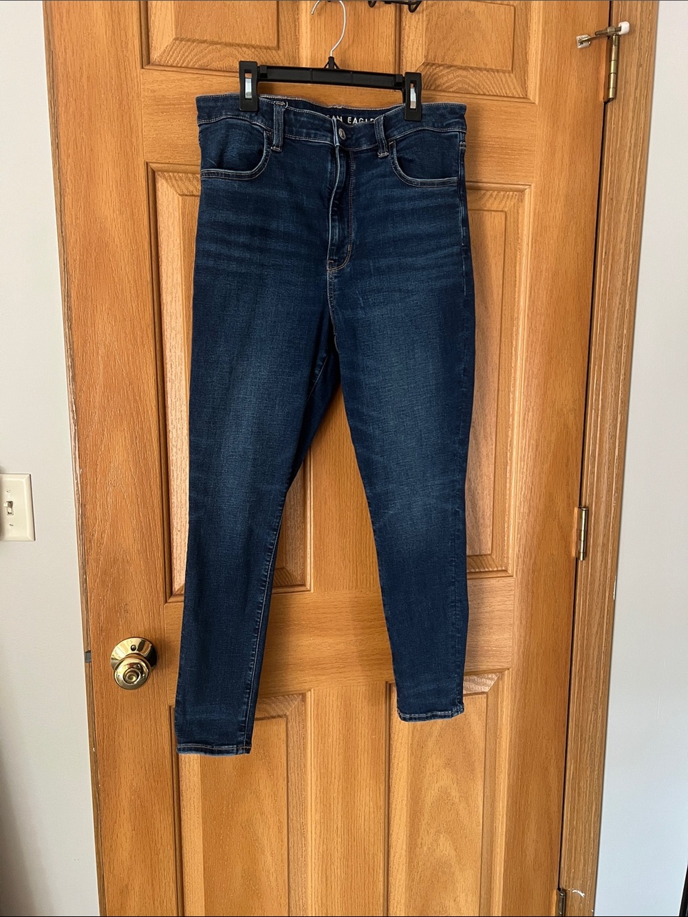 American Eagle Outfitters Dark Blue High-Rise Jeggings
